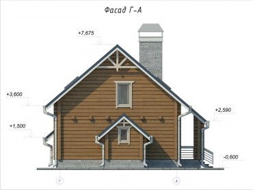 Проект деревянного дома 3-13