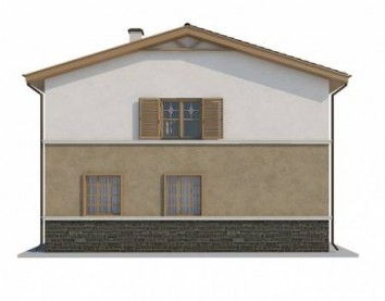 Проект дома из блоков 10-2057