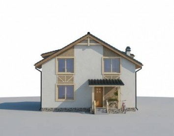 Проект дома из блоков 10-2055