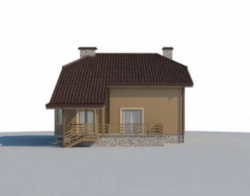 Проект деревянного дома 10-2092