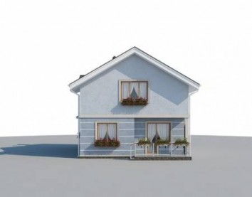 Проект дома из блоков 10-2227