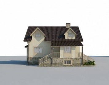 Проект дома из блоков 10-2094