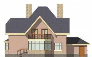 Проект дома из блоков 1545