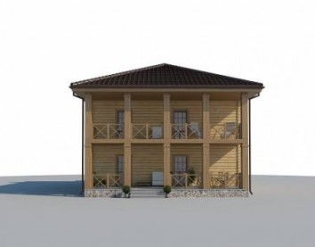 Проект деревянного дома 10-2072-2