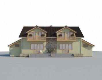 Проект дома из блоков 10-433-2