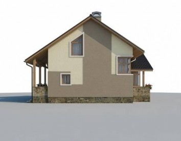 Проект дома из блоков 10-2134-2