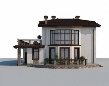 Проект дома из блоков м41