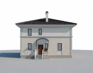 Проект дома из блоков 10-2080