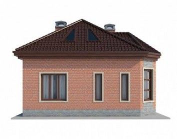 Проект дома из блоков 10-2135