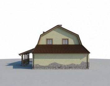 Проект дома из блоков 10-2070