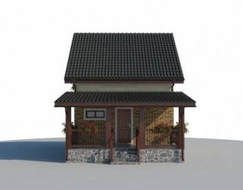Проект дома из блоков 10-2158