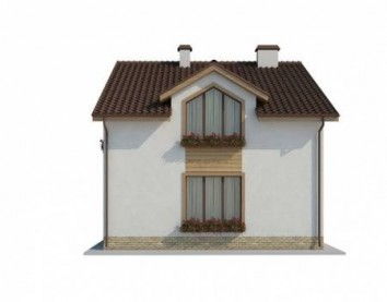 Проект дома из блоков 10-2037