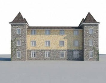 Проект дома из блоков 10-2105