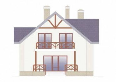 Проект дома из блоков 1359