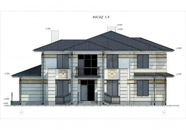 Проект дома из блоков 1628