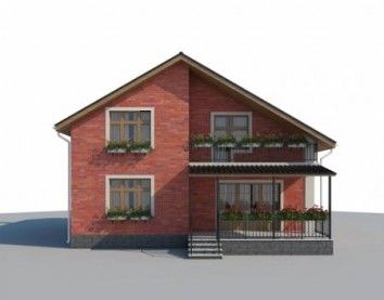 Проект дома из блоков 10-2155