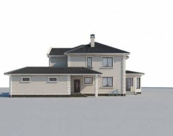 Проект дома из блоков 10-2119