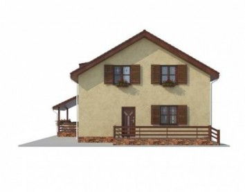 Проект дома из блоков 10-2087-2