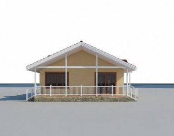 Проект дома из блоков 10-2144-2