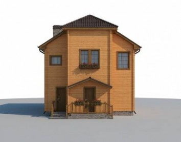 Проект деревянного дома 10-2172