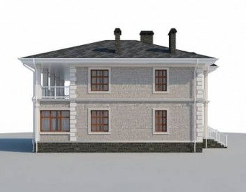 Проект дома из блоков 10-2211