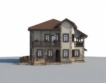 Проект дома из блоков 10-2248