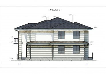 Проект дома из блоков 1628