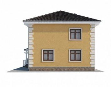 Проект дома из блоков 10-2163