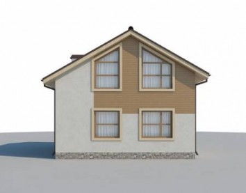 Проект дома из блоков 10-2053