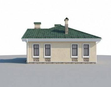 Проект дома из блоков 10-2236