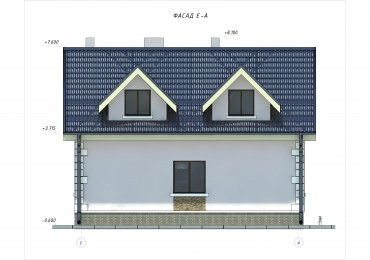 Проект дома из блоков м24