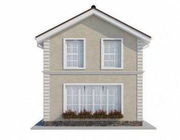 Проект дома из блоков 10-2047