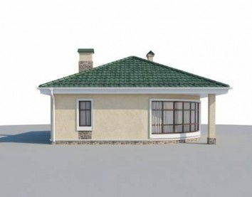 Проект дома из блоков 10-2236