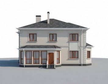 Проект дома из блоков 10-2187
