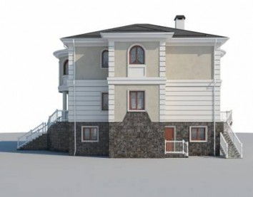 Проект дома из блоков 10-2204