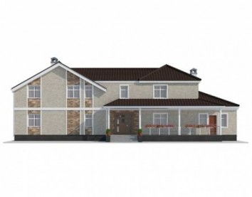 Проект дома из блоков 10-2129