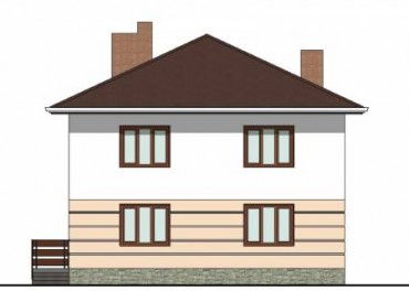 Проект дома из блоков 1121