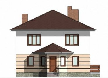 Проект дома из блоков 1121