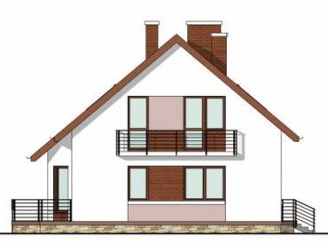 Проект дома из блоков 1208