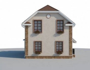 Проект дома из блоков 10-2140