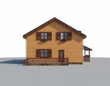 Проект деревянного дома 10-2087