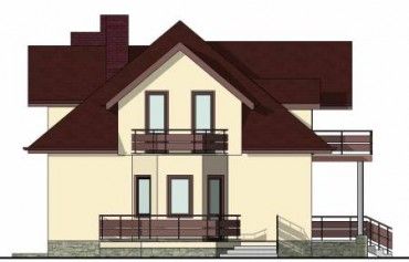 Проект дома из блоков 1305