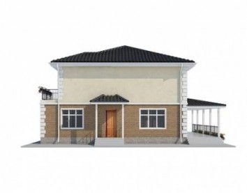 Проект дома из блоков 10-2025