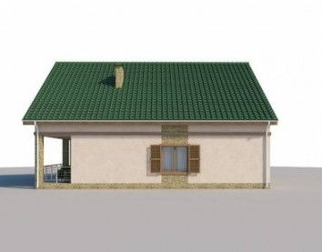 Проект дома из блоков 10-320