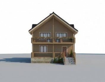 Проект деревянного дома 10-2126