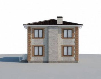 Проект дома из блоков 10-2122