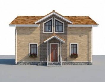 Проект дома из блоков 1-46