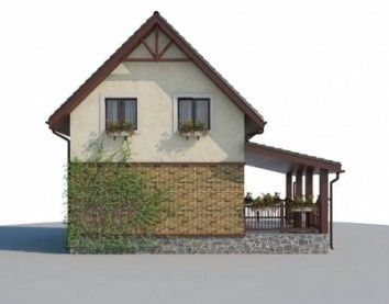 Проект дома из блоков 10-2158