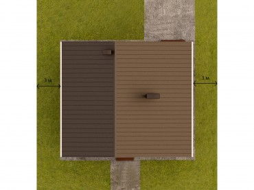 Проект каркасного дома 2-26