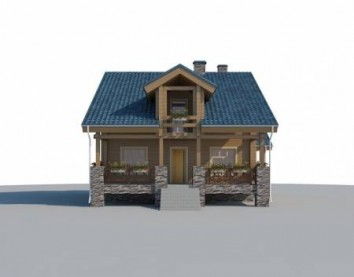 Проект деревянного дома 10-2062
